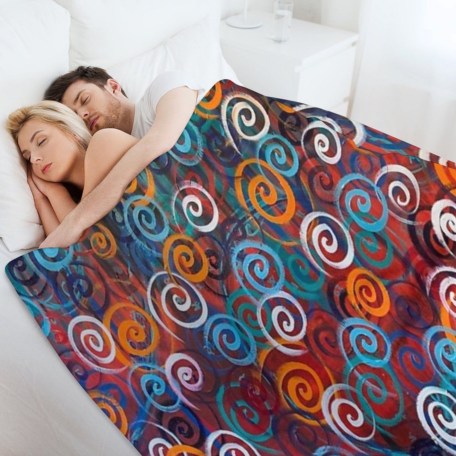 Swirl 2 Ross Velvety-soft Throw Blanket