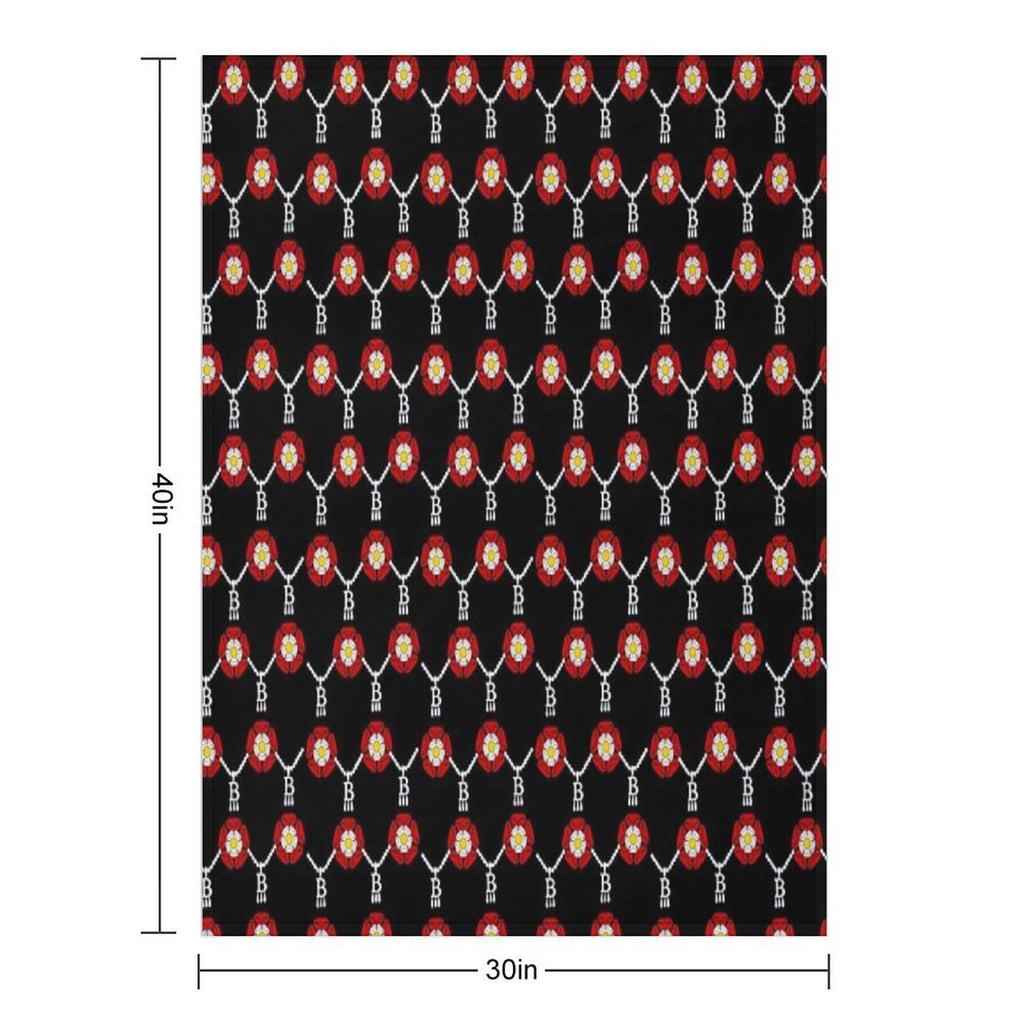 Anne Boleyn Tudor Rose Gift-ready Throw Blanket