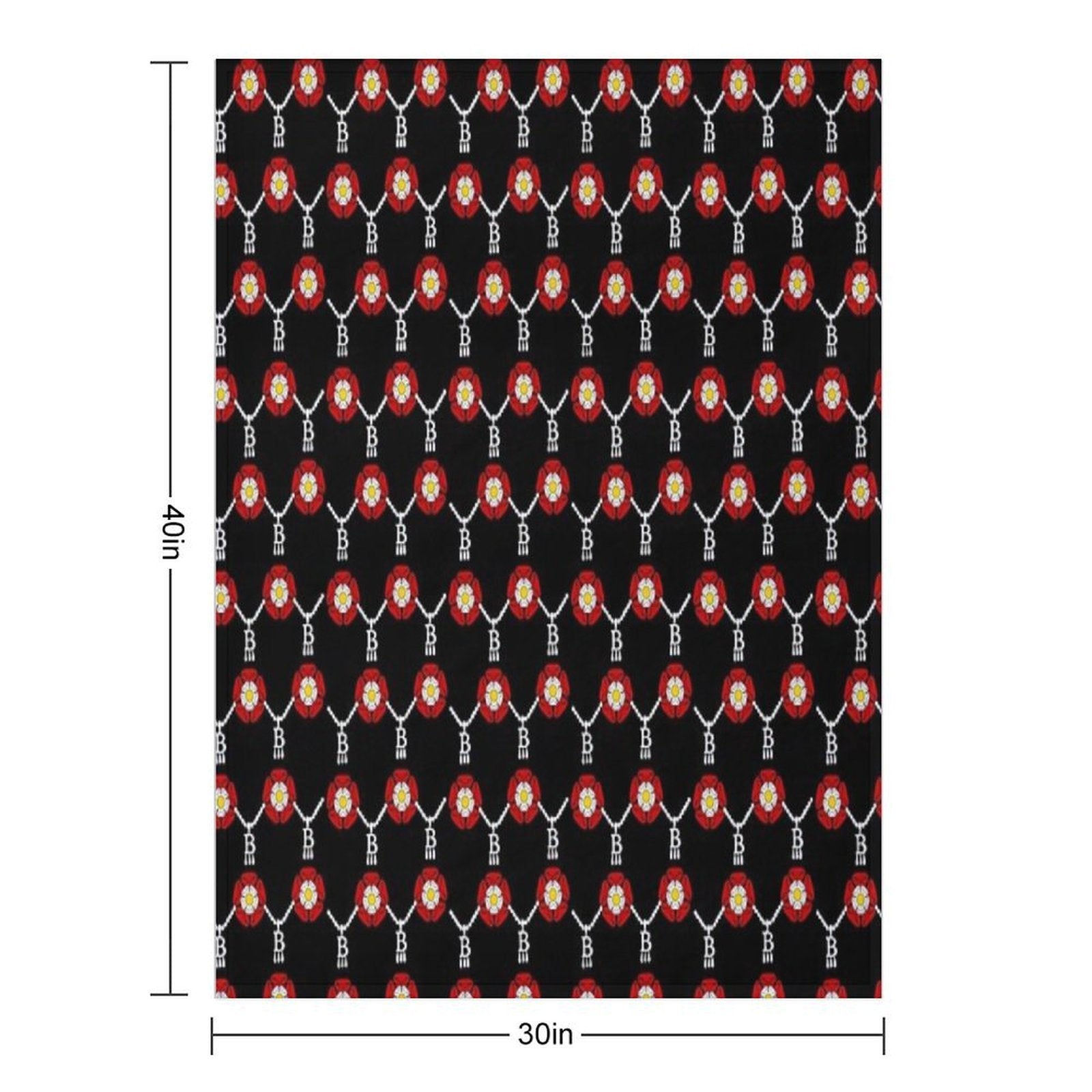 Anne Boleyn Tudor Rose Gift-ready Throw Blanket