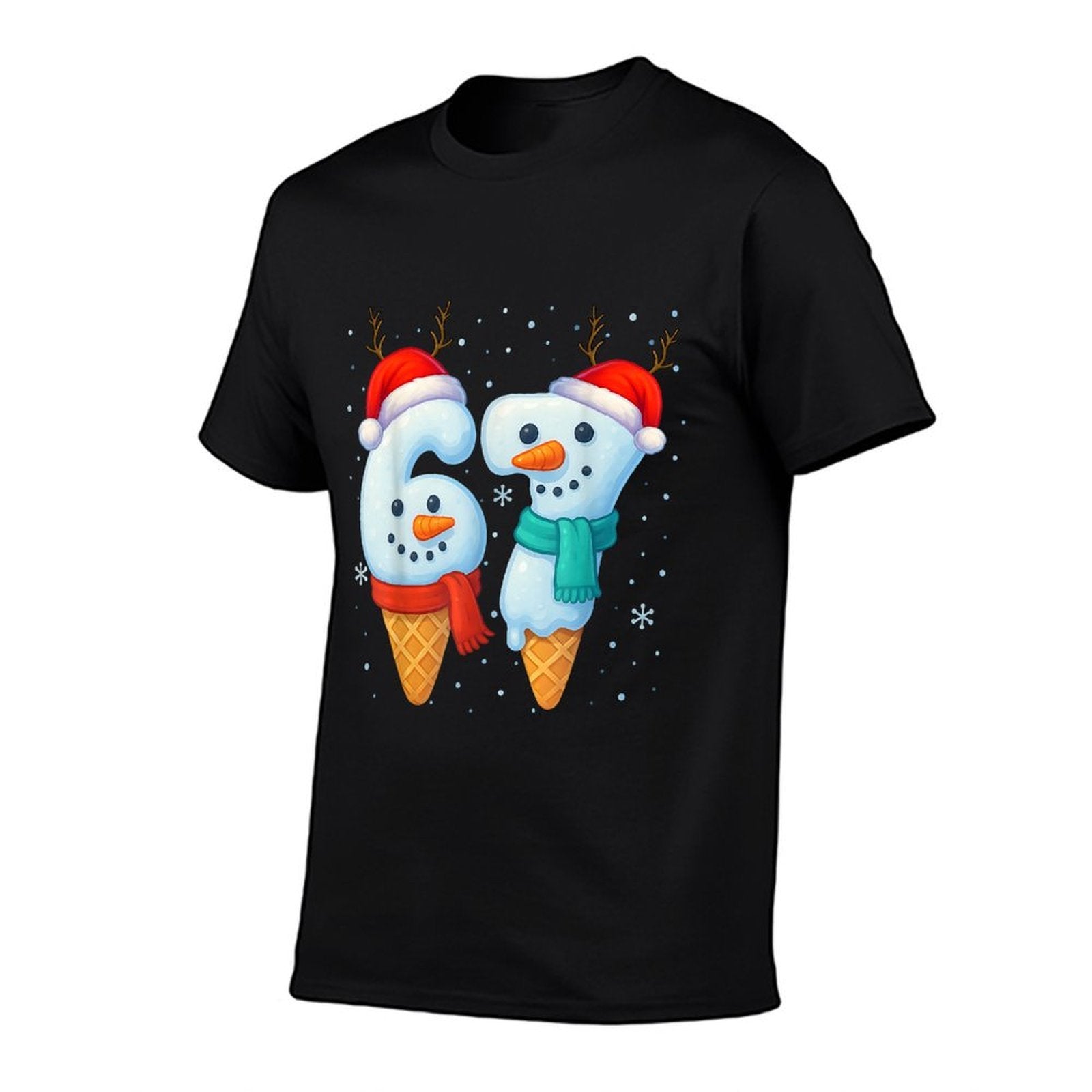 67 Meme Six Seven for Kids Women Men Boys Girls Christmas  Cotton T-Shirt