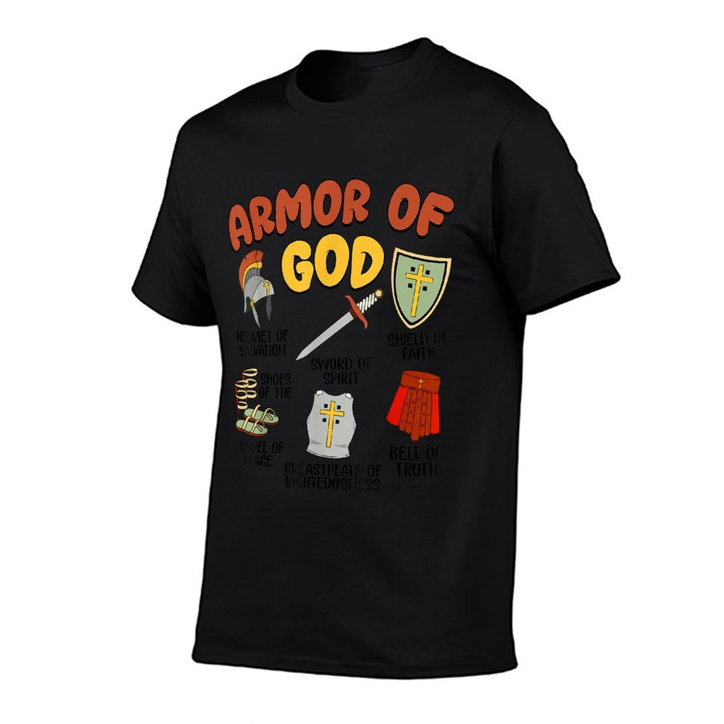 Christian Armor of God Jesus Kids Boys  Rolled Sleeves T-Shirt