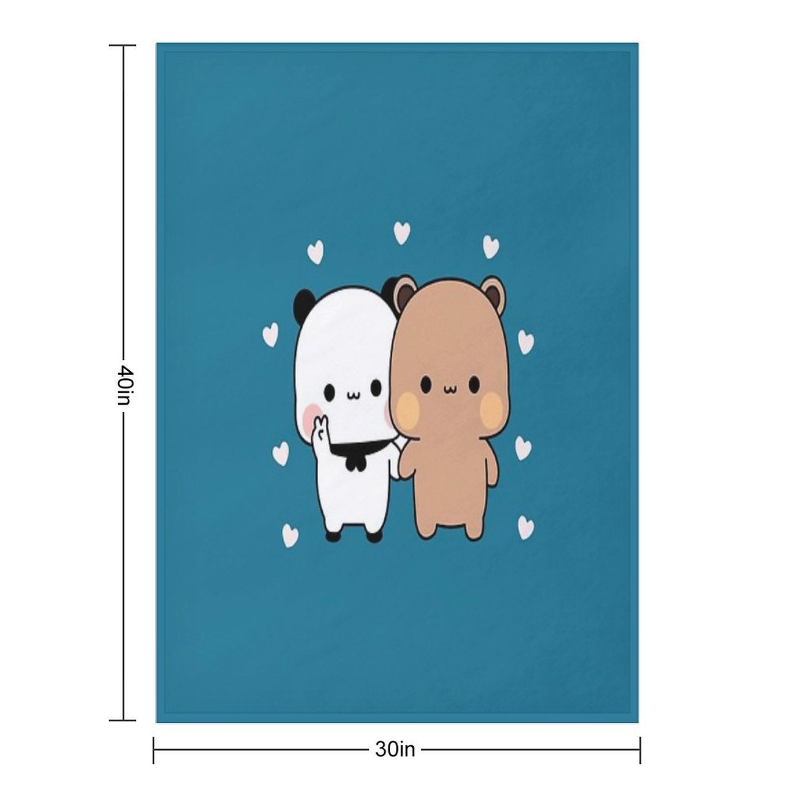 CUTE PANDA BEAR Premium Easy Care Throw Blanket
