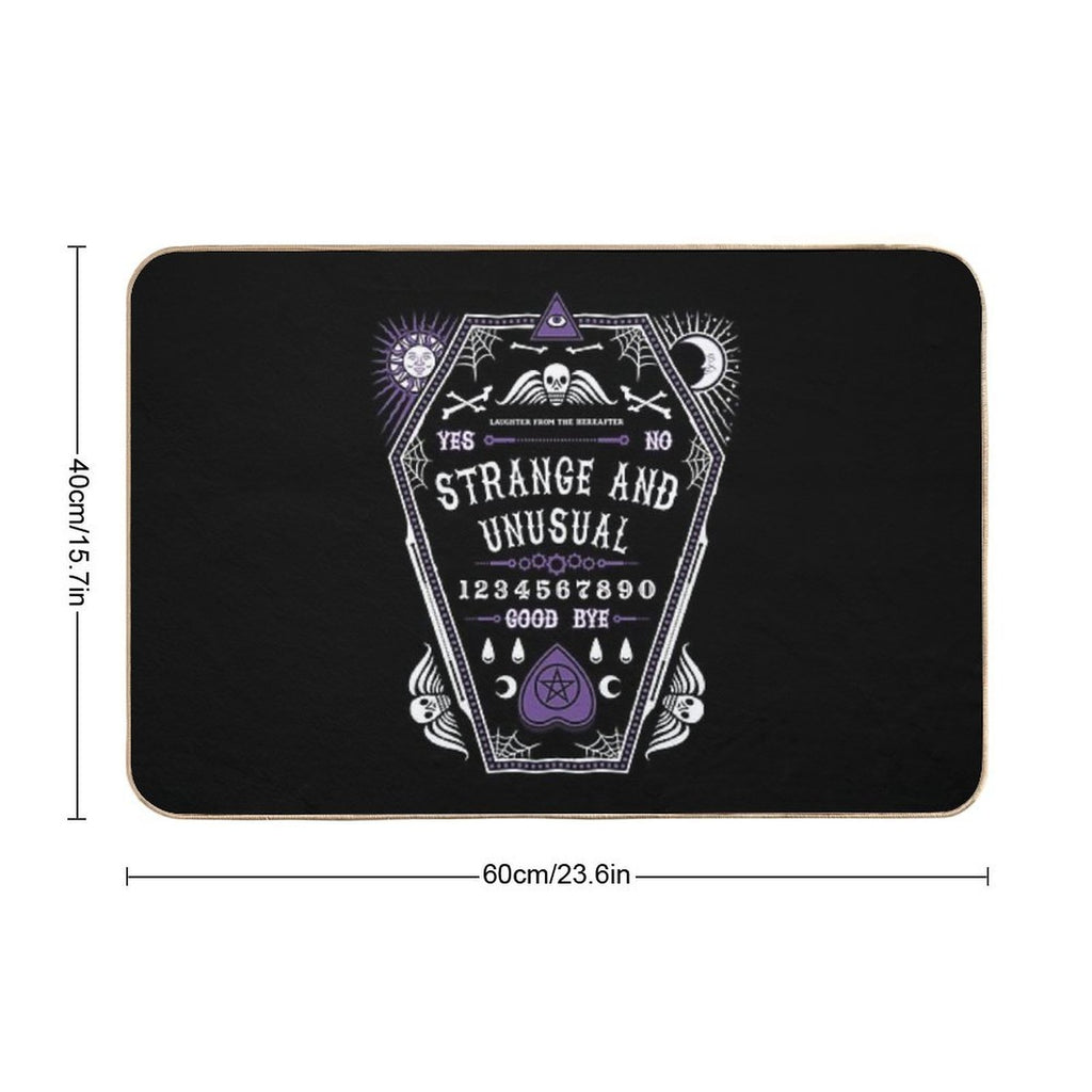 Strange And Unusual - Creepy Cute Goth - Occult  Easy To Clean Bath Mat