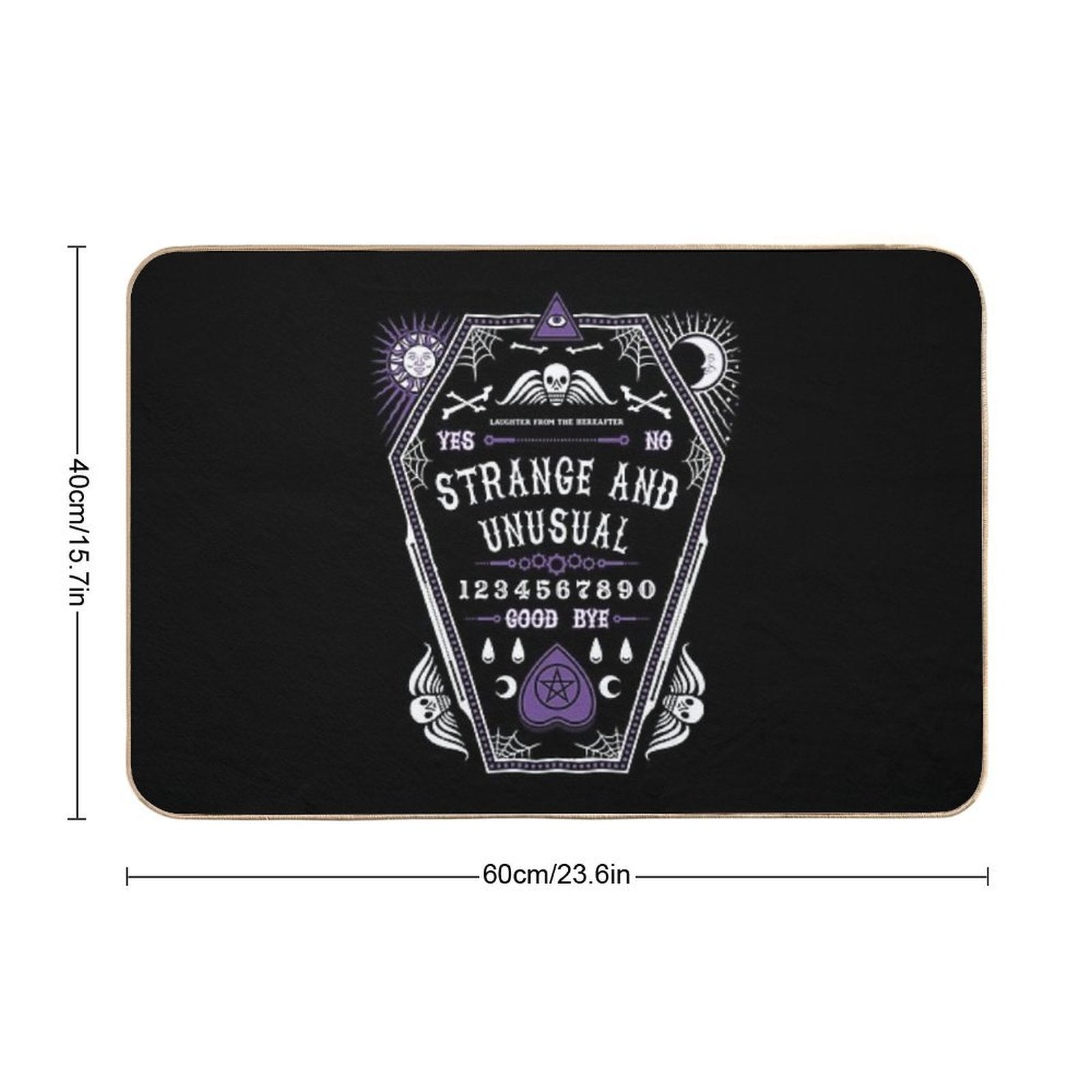 Strange And Unusual - Creepy Cute Goth - Occult  Easy To Clean Bath Mat