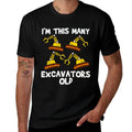 Kids I'm This Many 4 Excavators Old - Funny Bright Kids Birthday  Easy-care T-Shirt