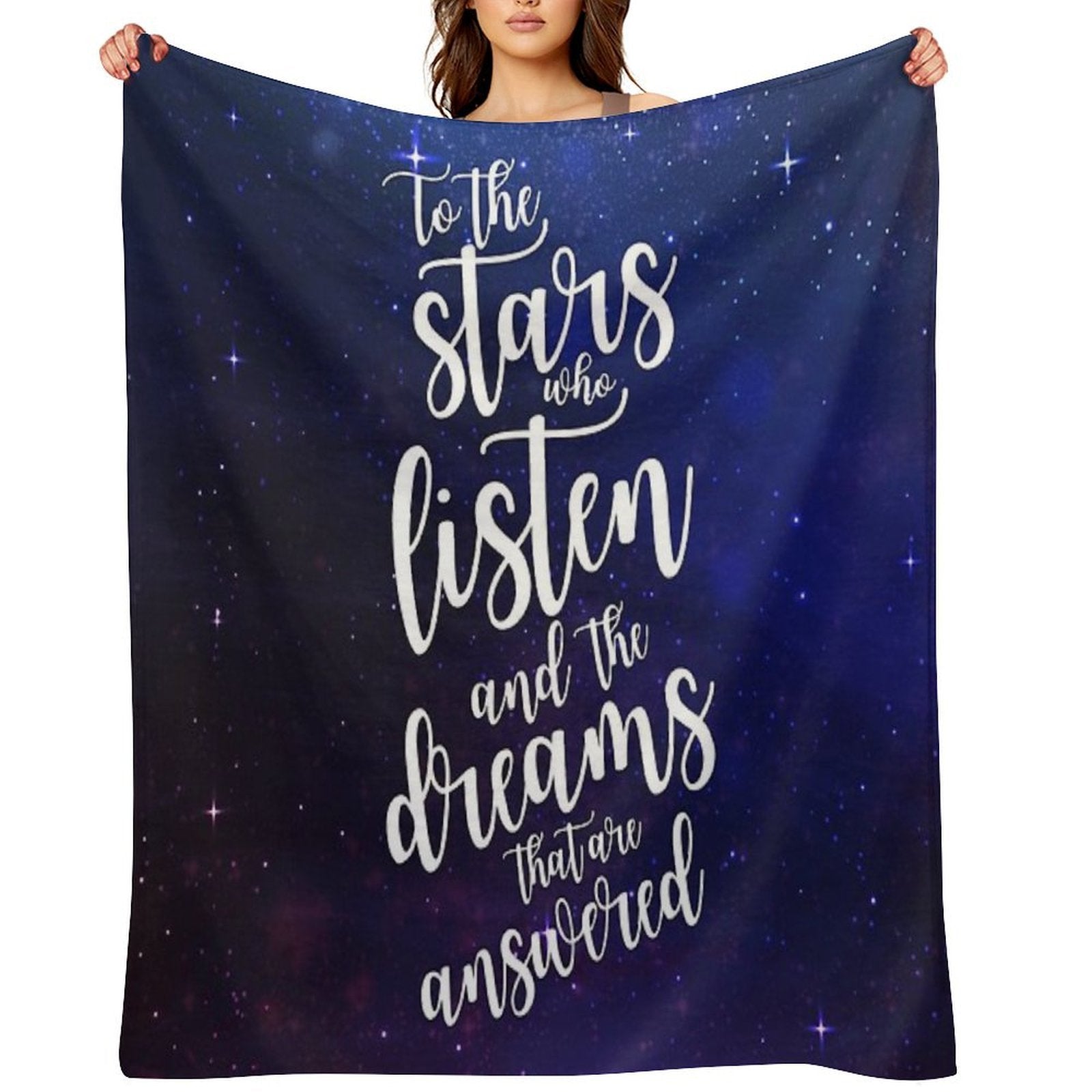 To The Stars Who Listen And The Dreams That Are Answered Anti-pilling Throw Blanket