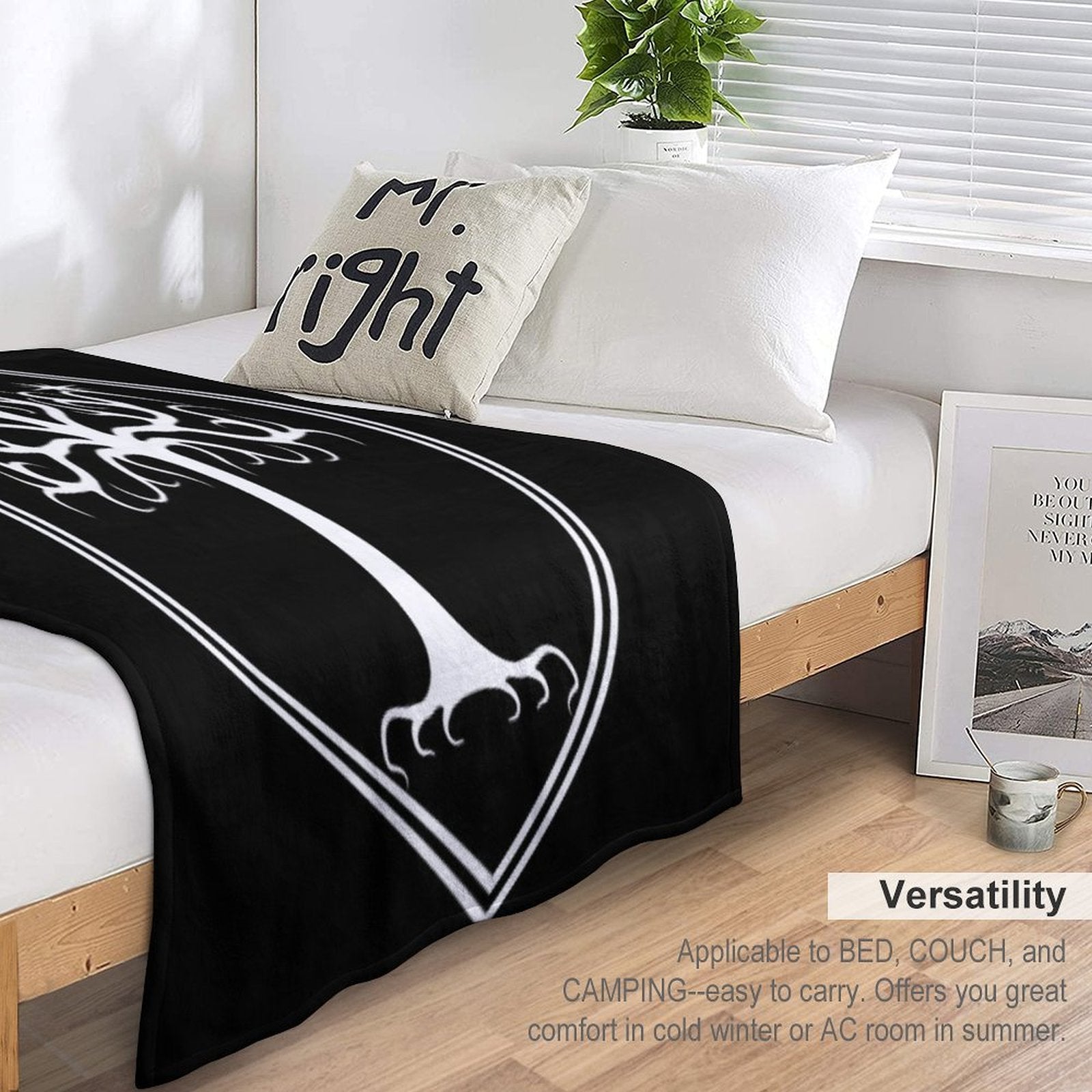 Sigil of Gondor Sustainable Throw Blanket