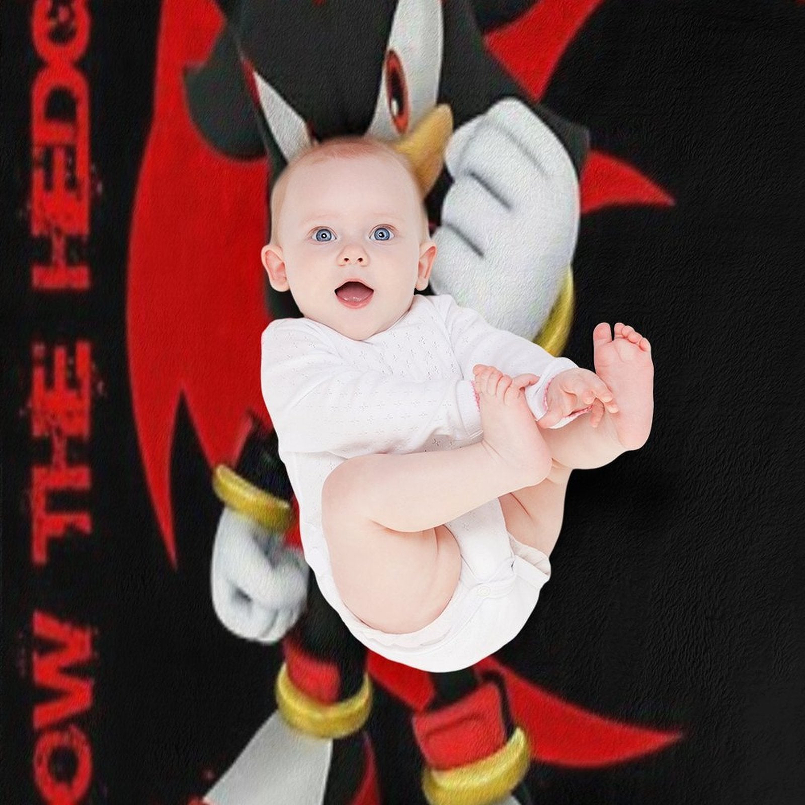 Shadow The Hedgehog Plush Throw Blanket