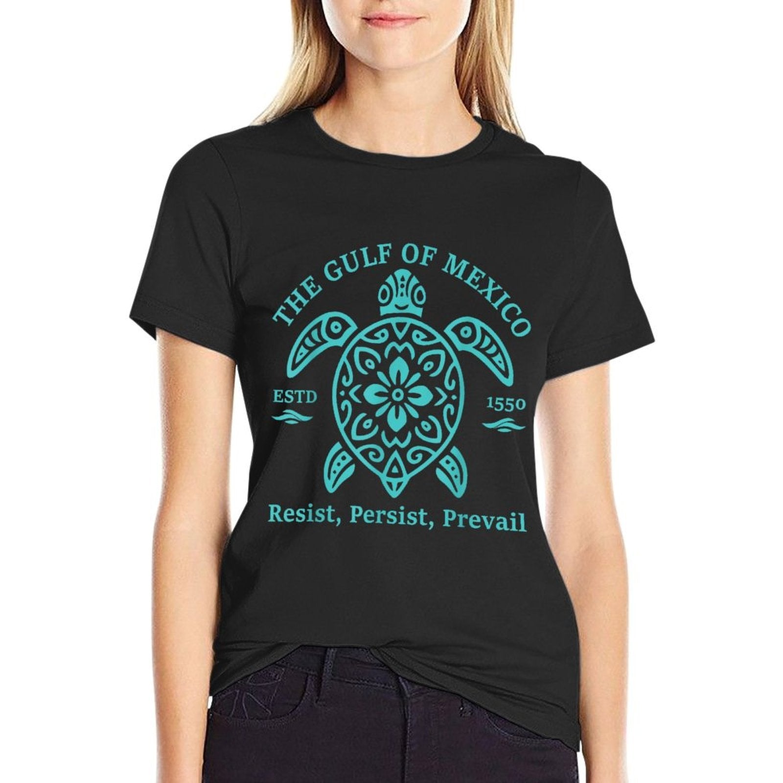 The Gulf Of Mexico Resist Persist Prevail  Summer-ready Fabric T-Shirt