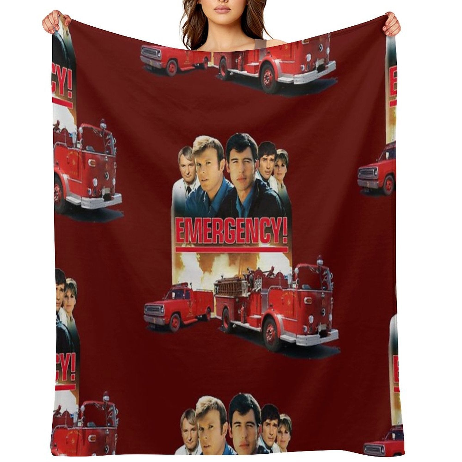 Retro Vintage 70s Medical Drama EMERGENCY! Tribute Quick-dry Throw Blanket