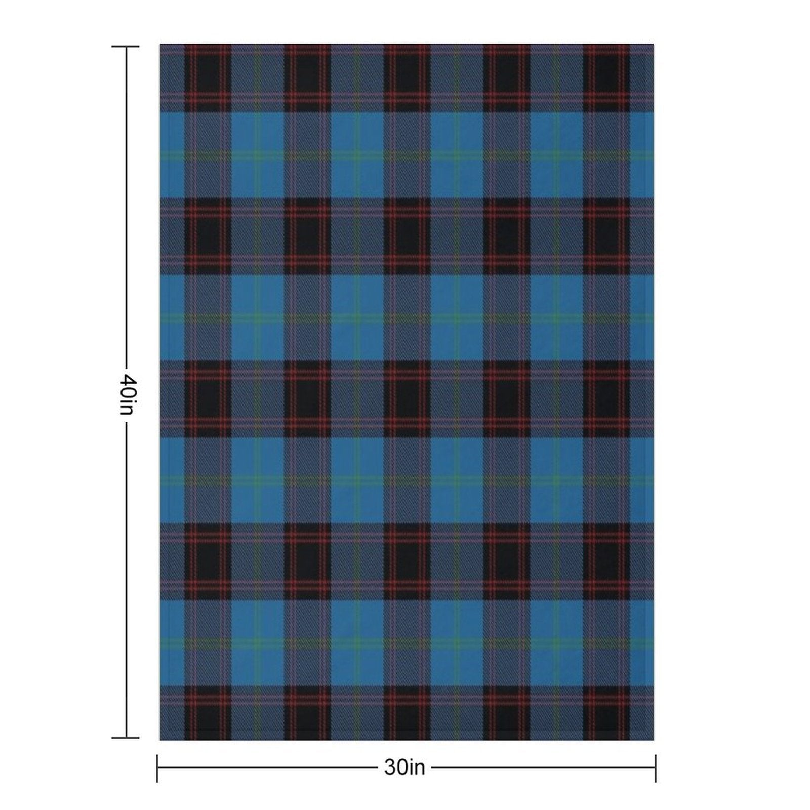 The Home Clan Family Tartan Premium Throw Blanket