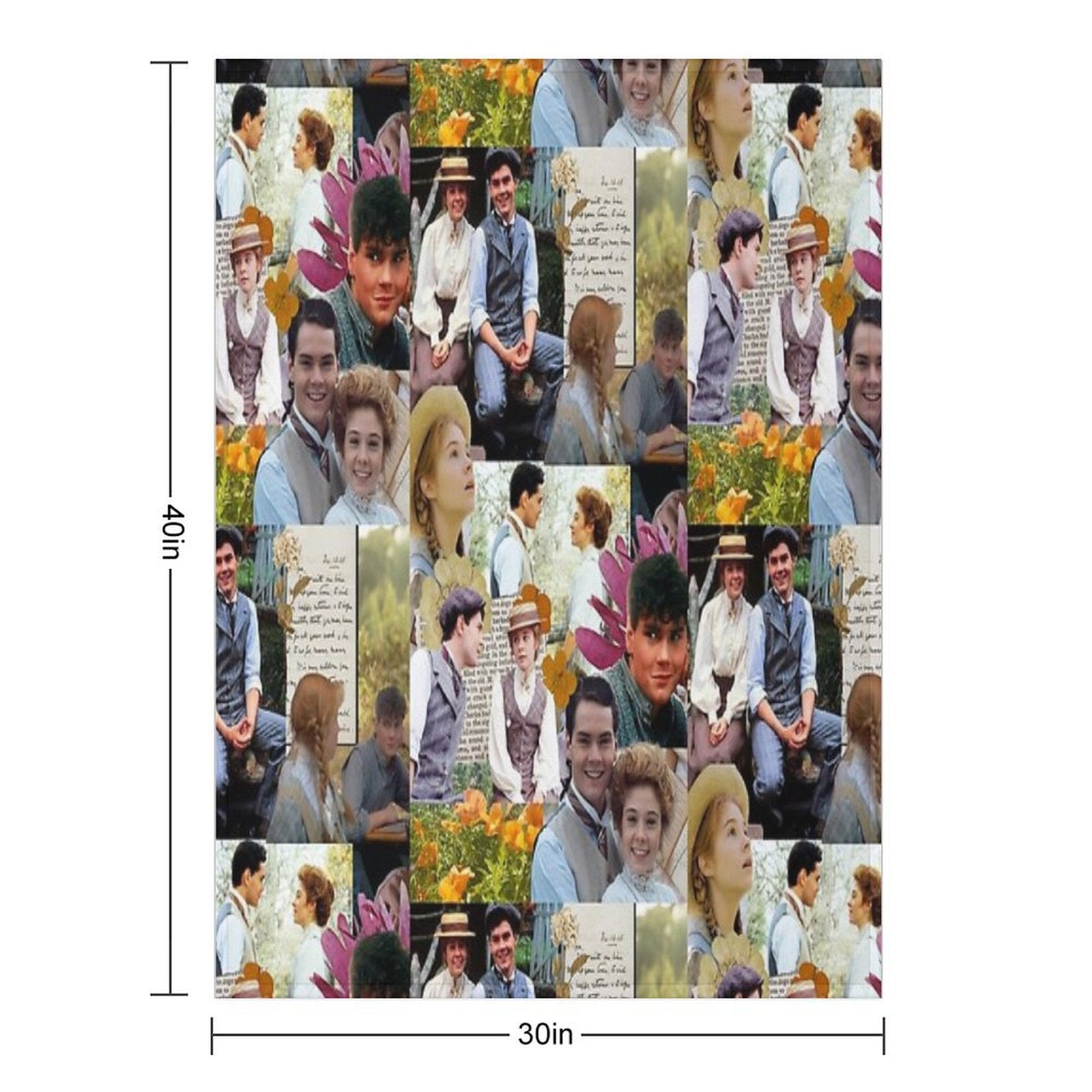 Anne of Green Gables Collage Comfort Throw Blanket