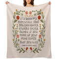 Anne of Green Gables Enjoy Things Quote Plush Throw Blanket