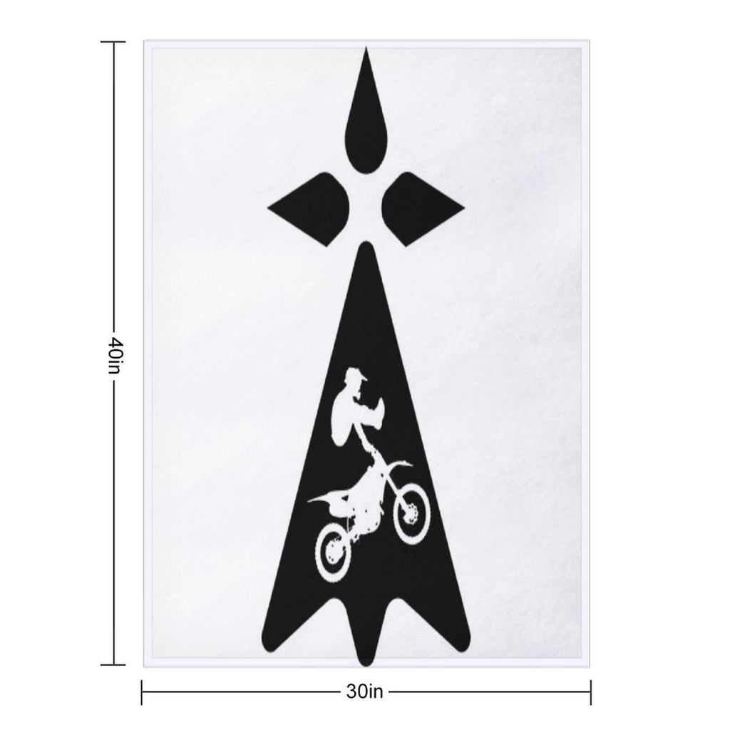 Biker Breizh Sustainable Throw Blanket