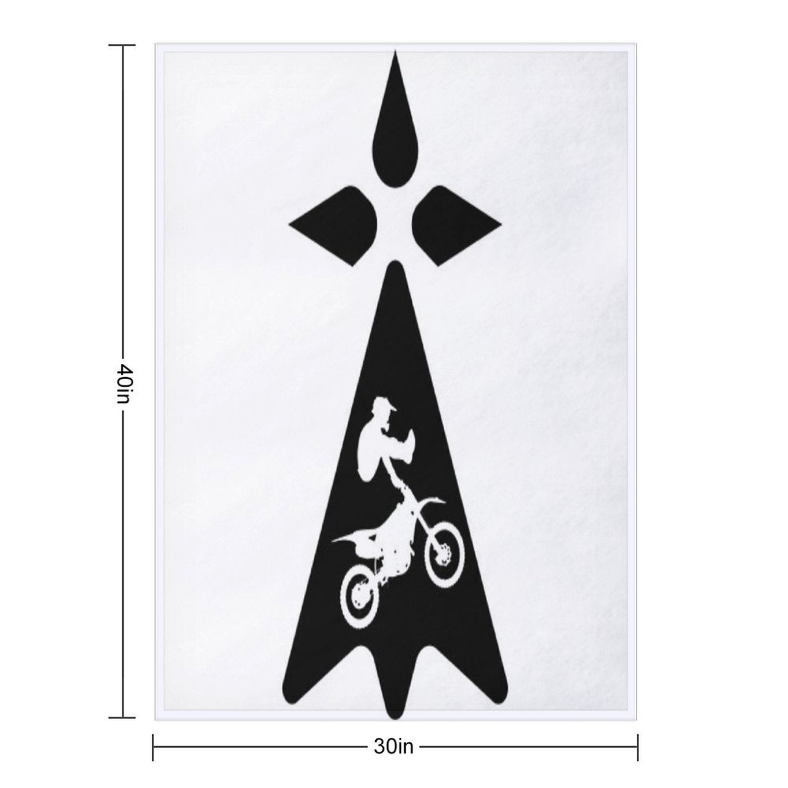 Biker Breizh Sustainable Throw Blanket