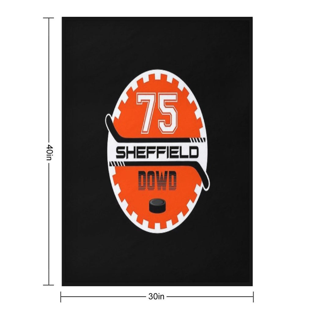 Sheffield Steelers Ice Hockey Cog - 75 Dowd Velvety-soft Throw Blanket