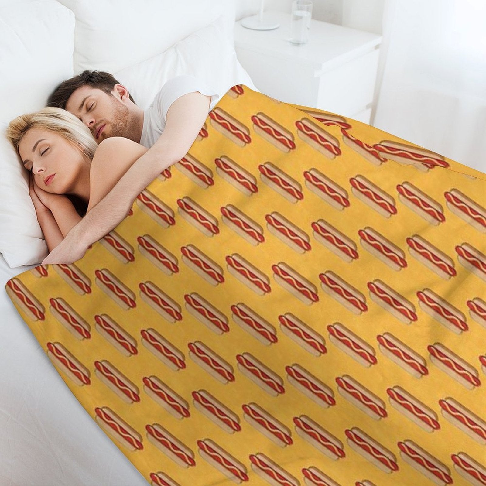 FAST FOOD  Hot Dog - Pattern Multi-functional Throw Blanket