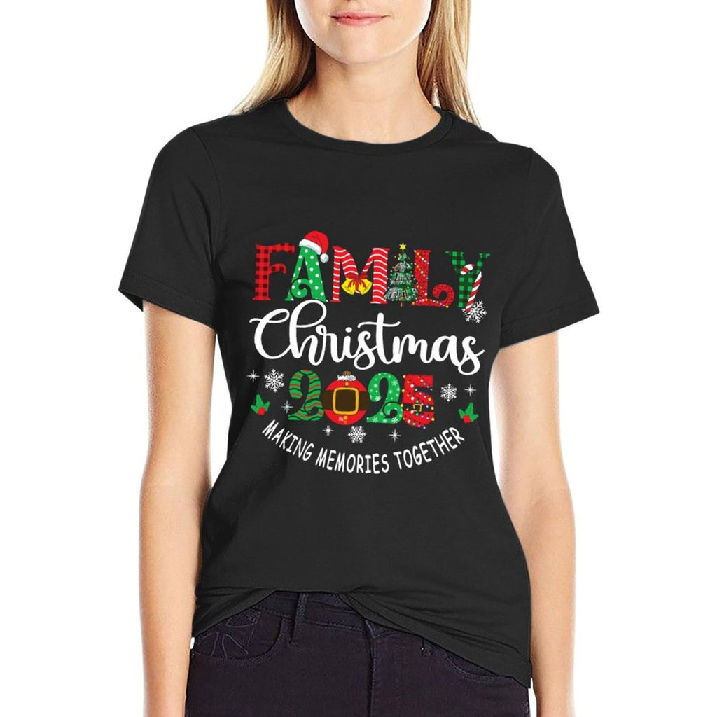 Family Christmas 2025 Matching Outfit Xmas Squad Santa Group Comfortable T-Shirt