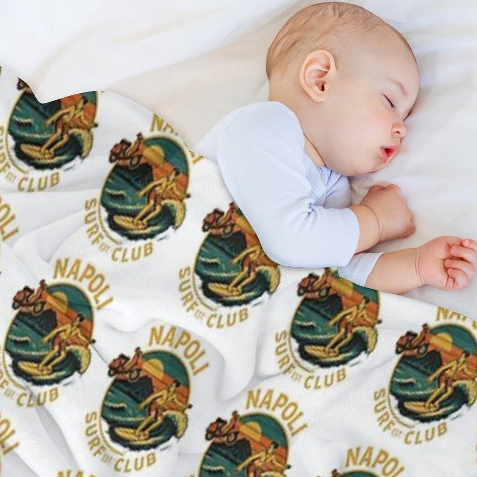 NAPOLI SURF CLUB All-season Throw Blanket