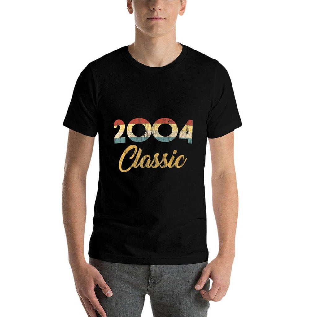 Born In 2004 Classic 00s Celebration Retro 17th Birthday  Odor-resistant T-Shirt