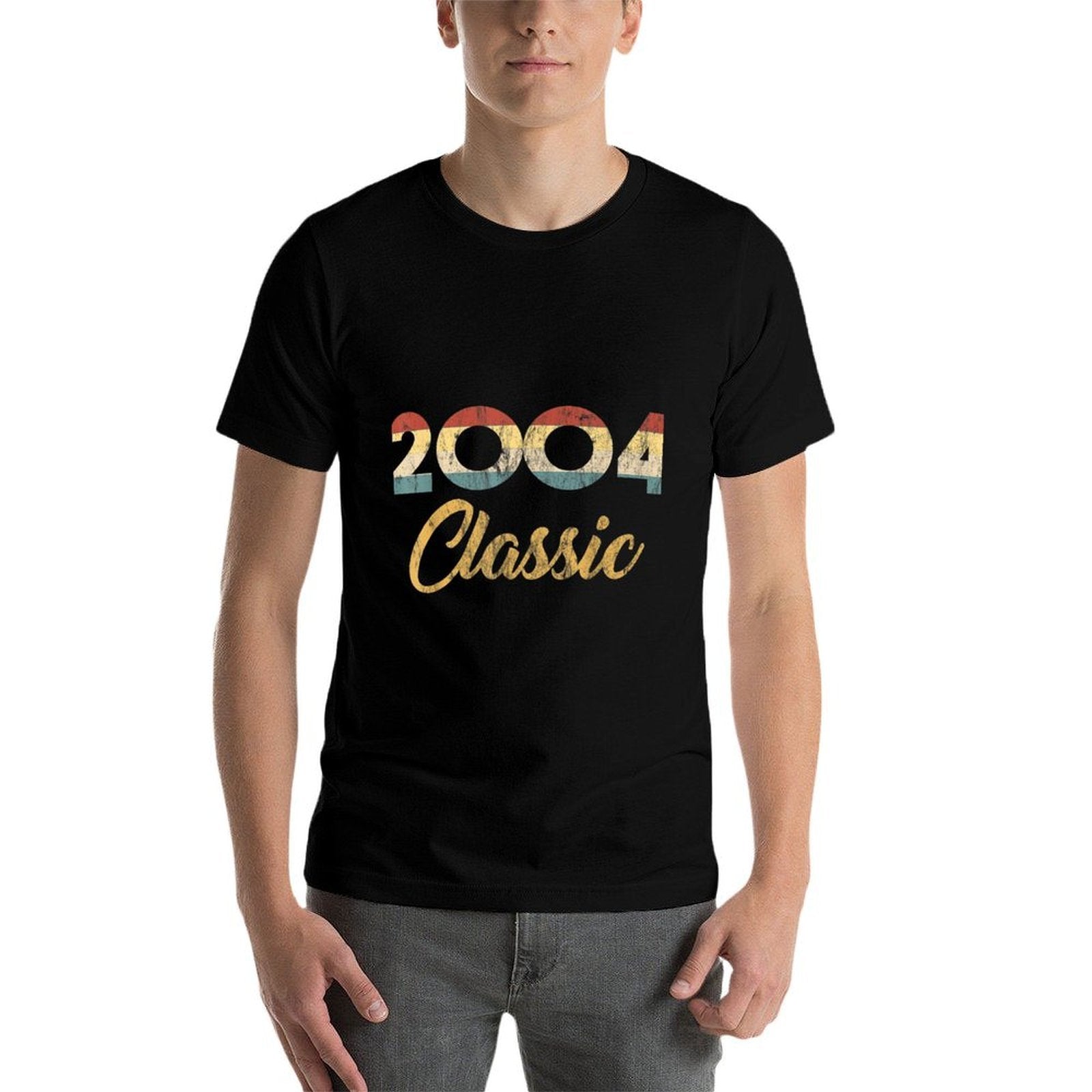 Born In 2004 Classic 00s Celebration Retro 17th Birthday  Odor-resistant T-Shirt