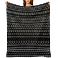 Tyre Marks Pattern Versatility Throw Blanket