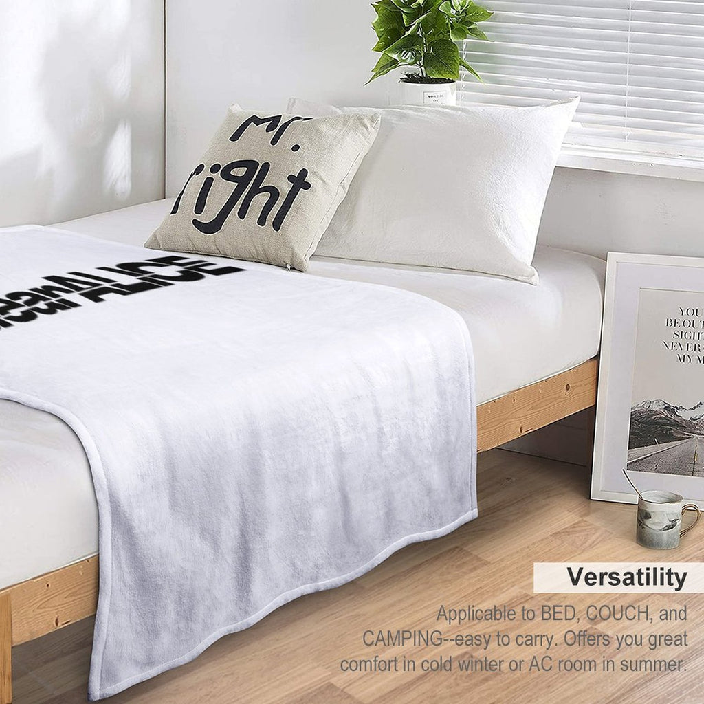 DearALICE Logo Travel-friendly Throw Blanket