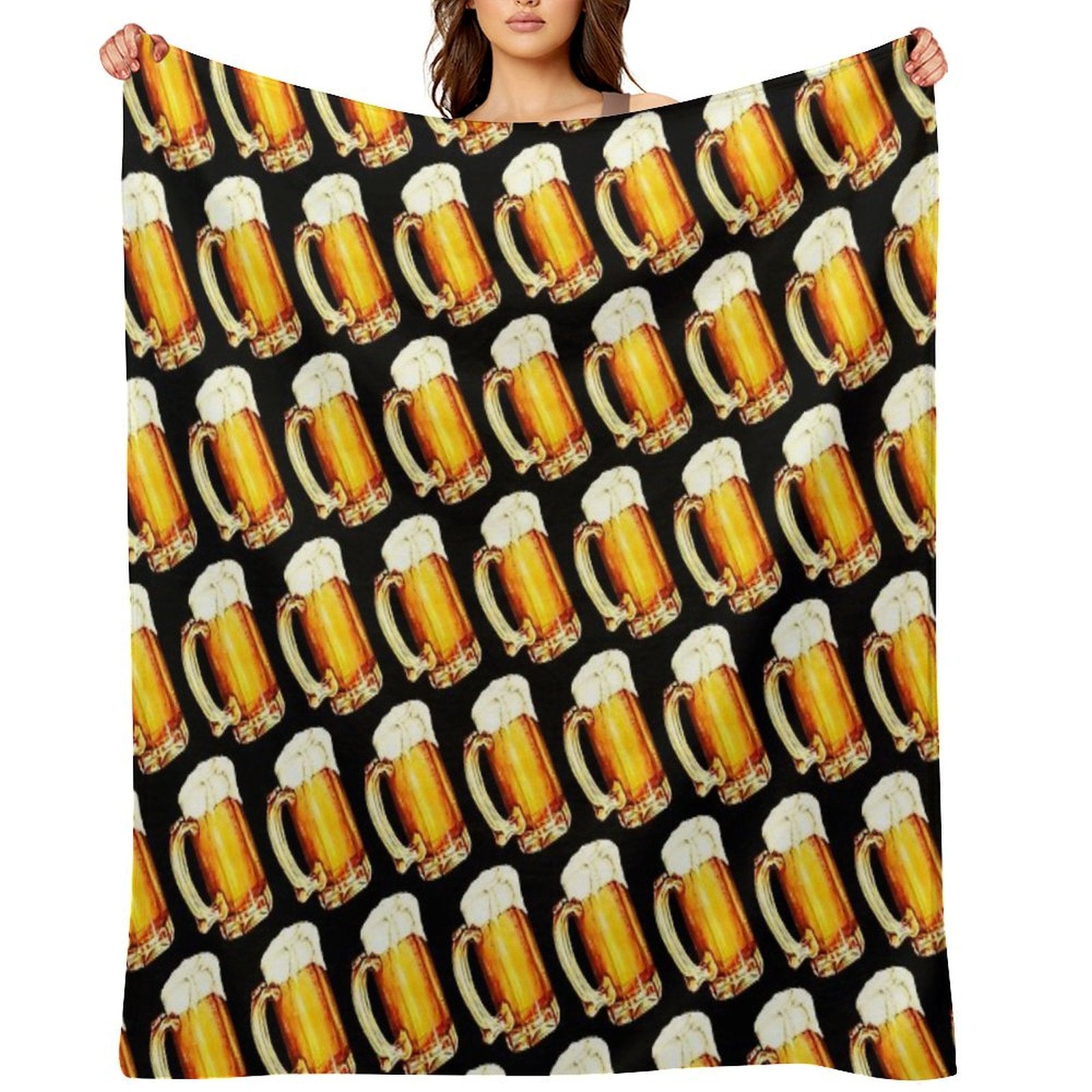 Bier Pattern Comfort Throw Blanket