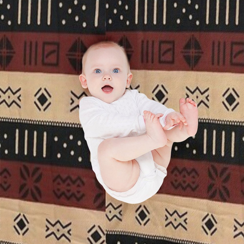 Indigenous Patterns of Earth. Designed by Amarican10. Premium Throw Blanket