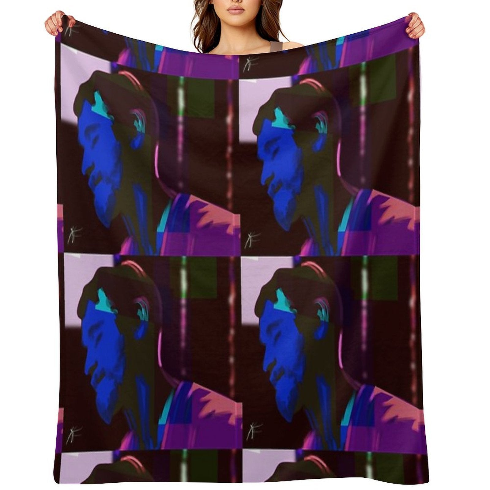 Neon Dude 1 Premium Throw Blanket