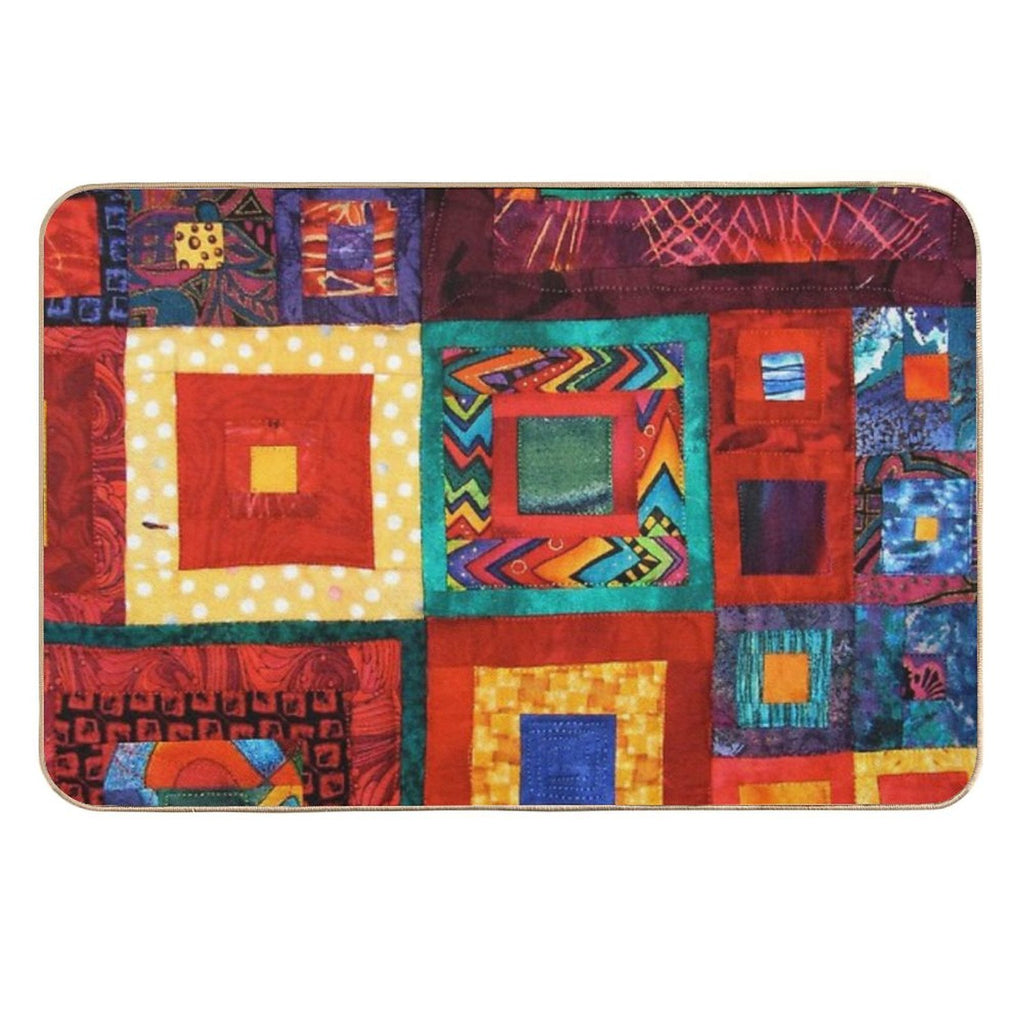 Vintage Design, Multi-culture  Non-Slip Bath Mat