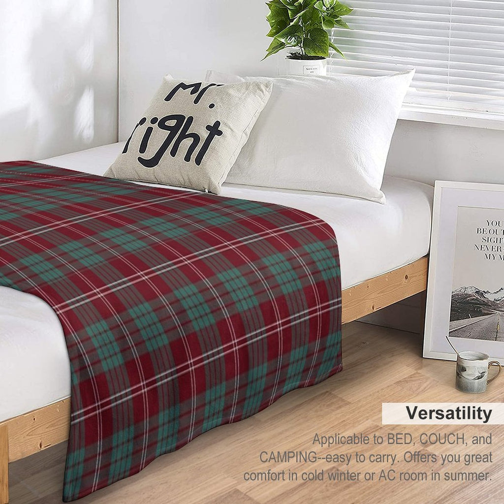 Clan Crawford Tartan Quick-dry Throw Blanket