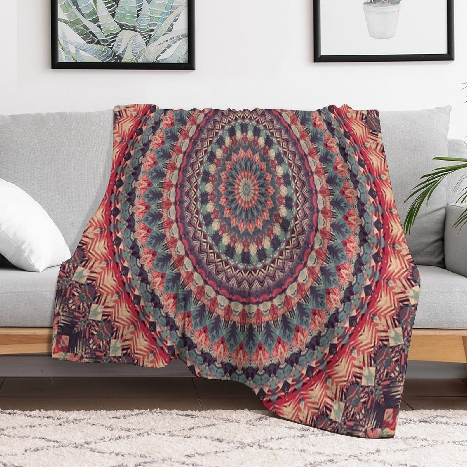 Mandala 126 Sustainable Throw Blanket