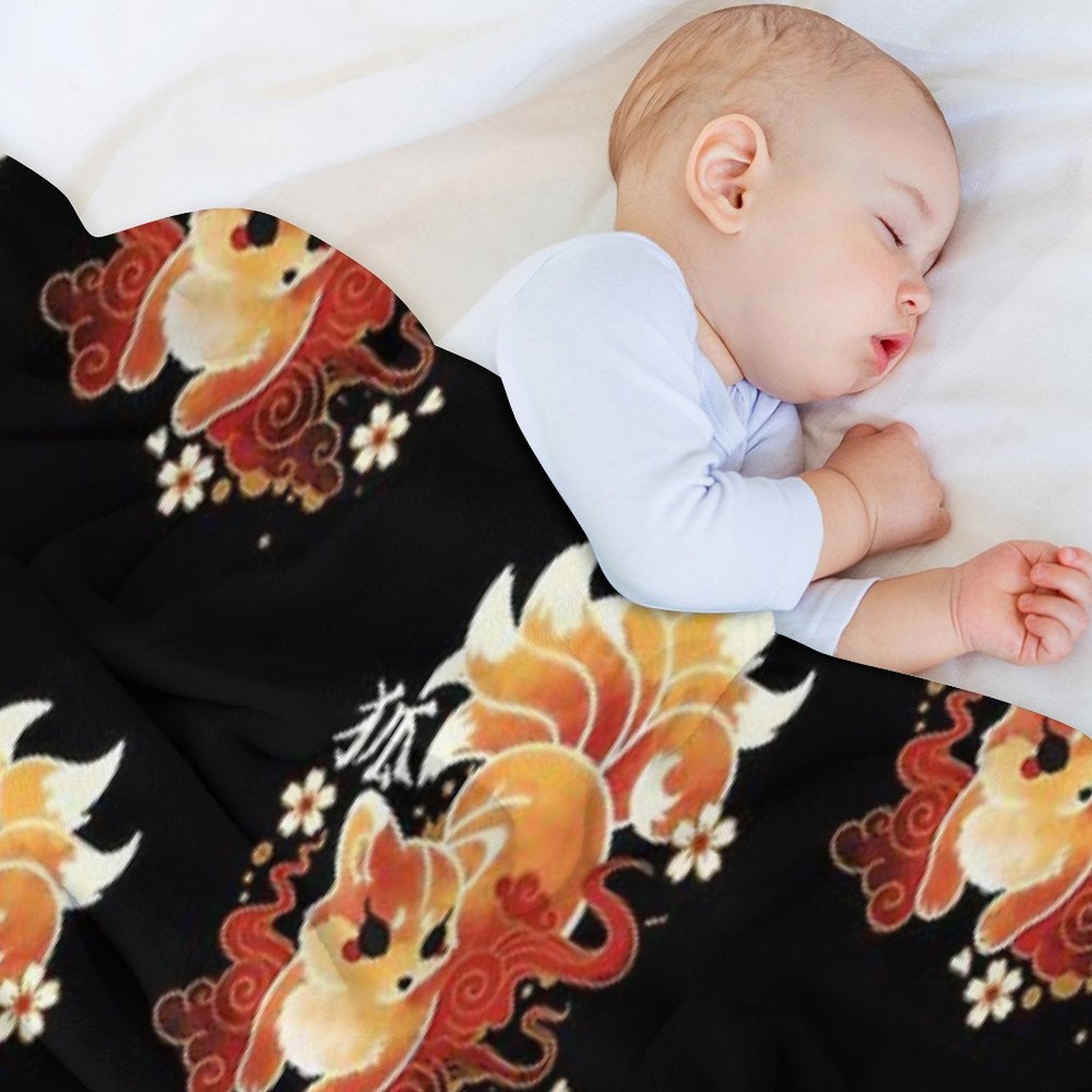 Kitsune Kawaii Comfort Throw Blanket