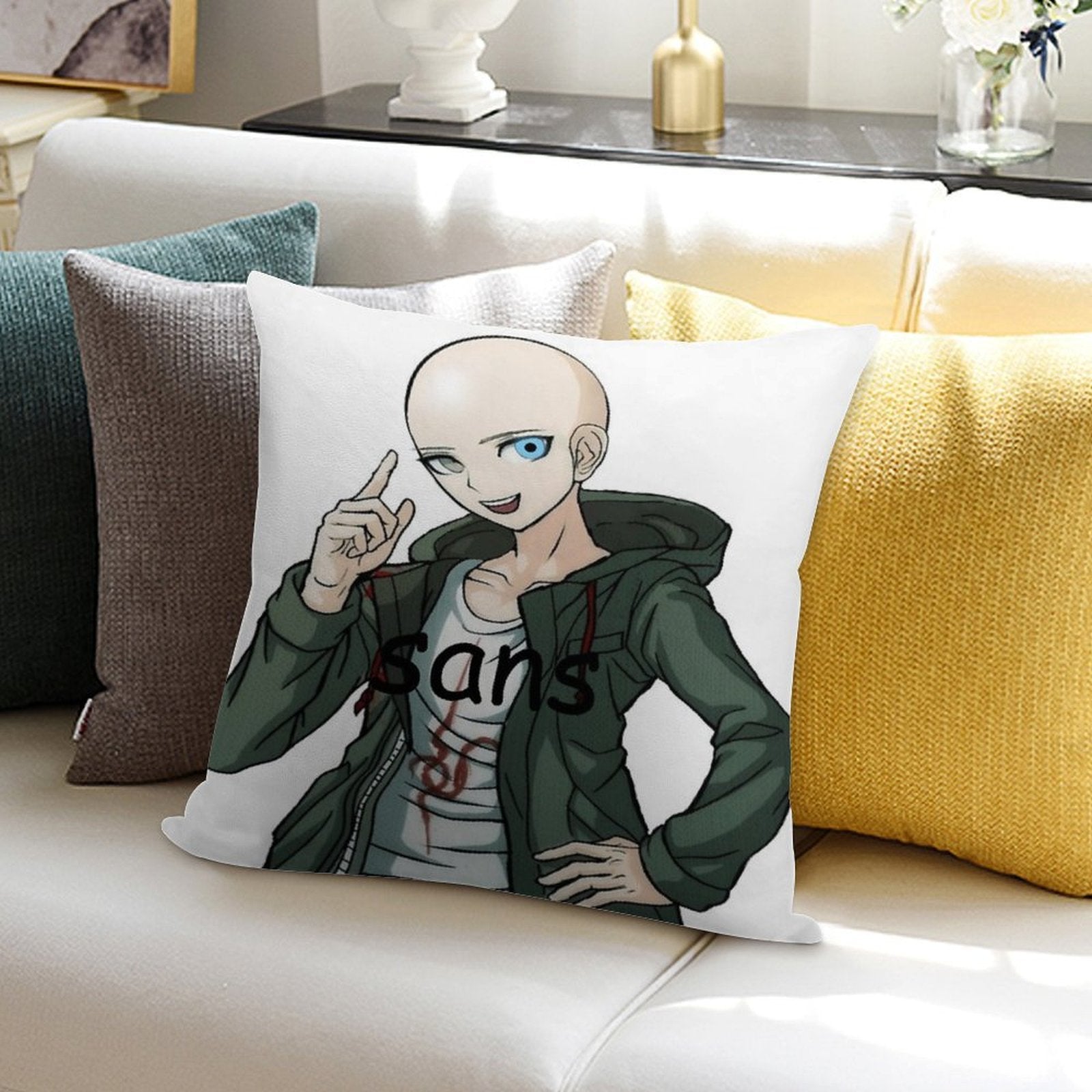 Komaeda Sans Soft Warmth Comfort Throw Pillow
