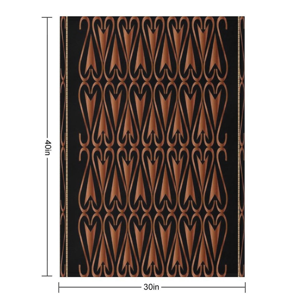 Ethnic Decorative Pattern Plush Throw Blanket