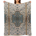 Arabian Rug Print Wrinkle-free Throw Blanket