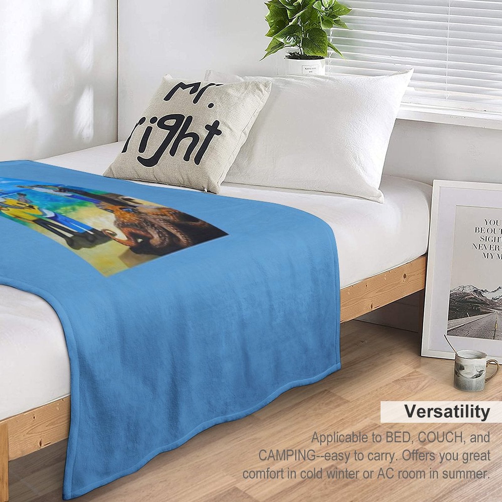Go to The Sea with My Friends 03 Lightweight Throw Blanket