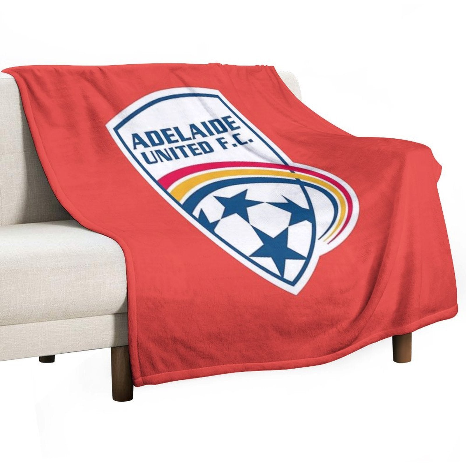 Adelaide United Anti-pilling Throw Blanket