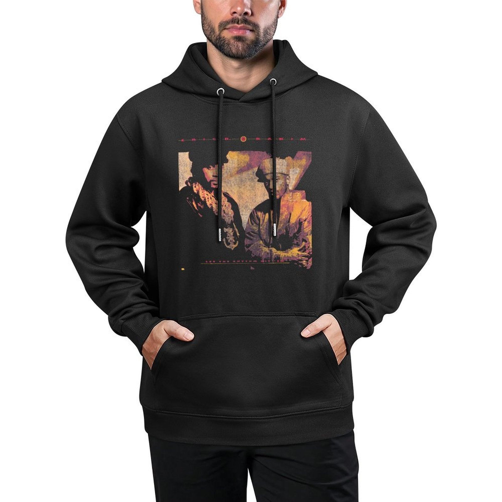 Eric B  Rakim – Let The Rhythm Portrait Shape Retention Hoodie