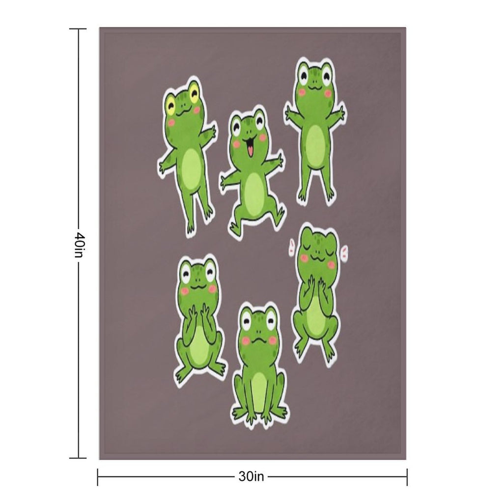 Dancing Frog Frog, Frogs, Dancing, Dance, Dancer, Music, Meme, Musician, Band, Rock, Metal, Vintage, Retro Travel-friendly Throw Blanket