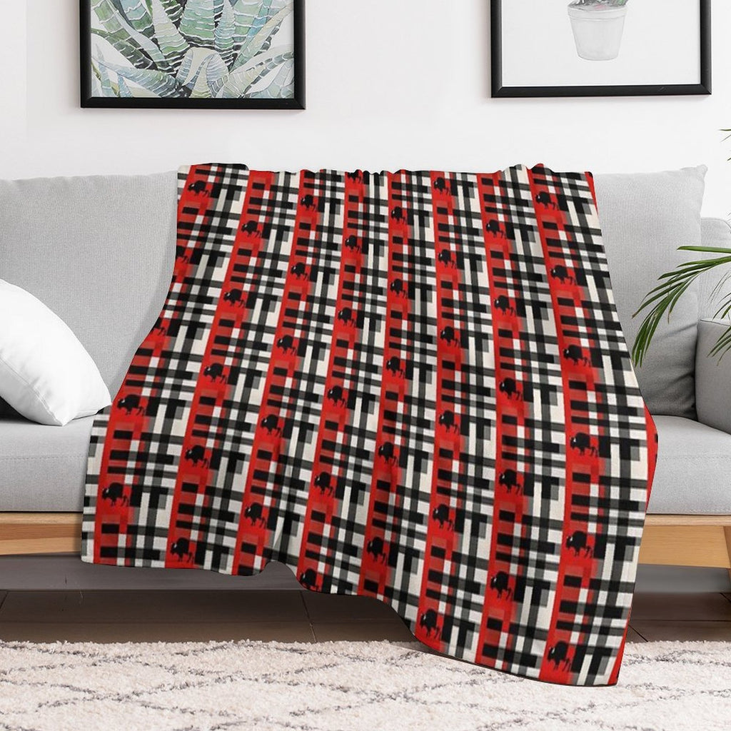 Plaid Pattern PT5120 Wrinkle-free Throw Blanket