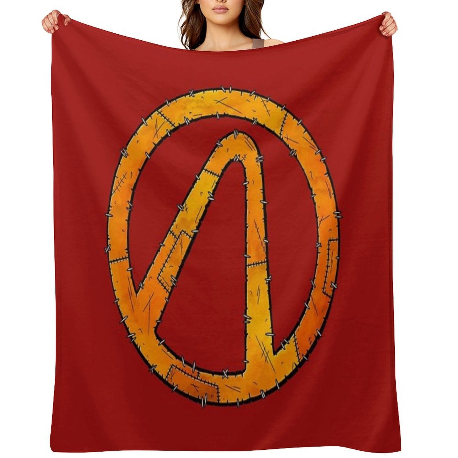 Vault Symbol Stitched - Borderlands Durable Throw Blanket