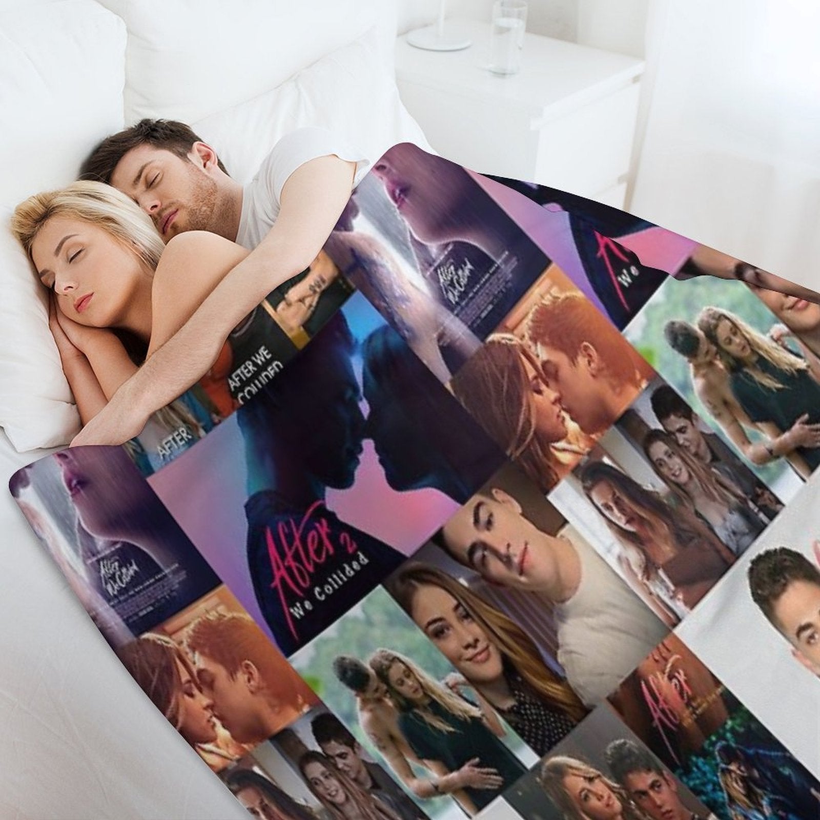 After Collage Multi-functional Throw Blanket