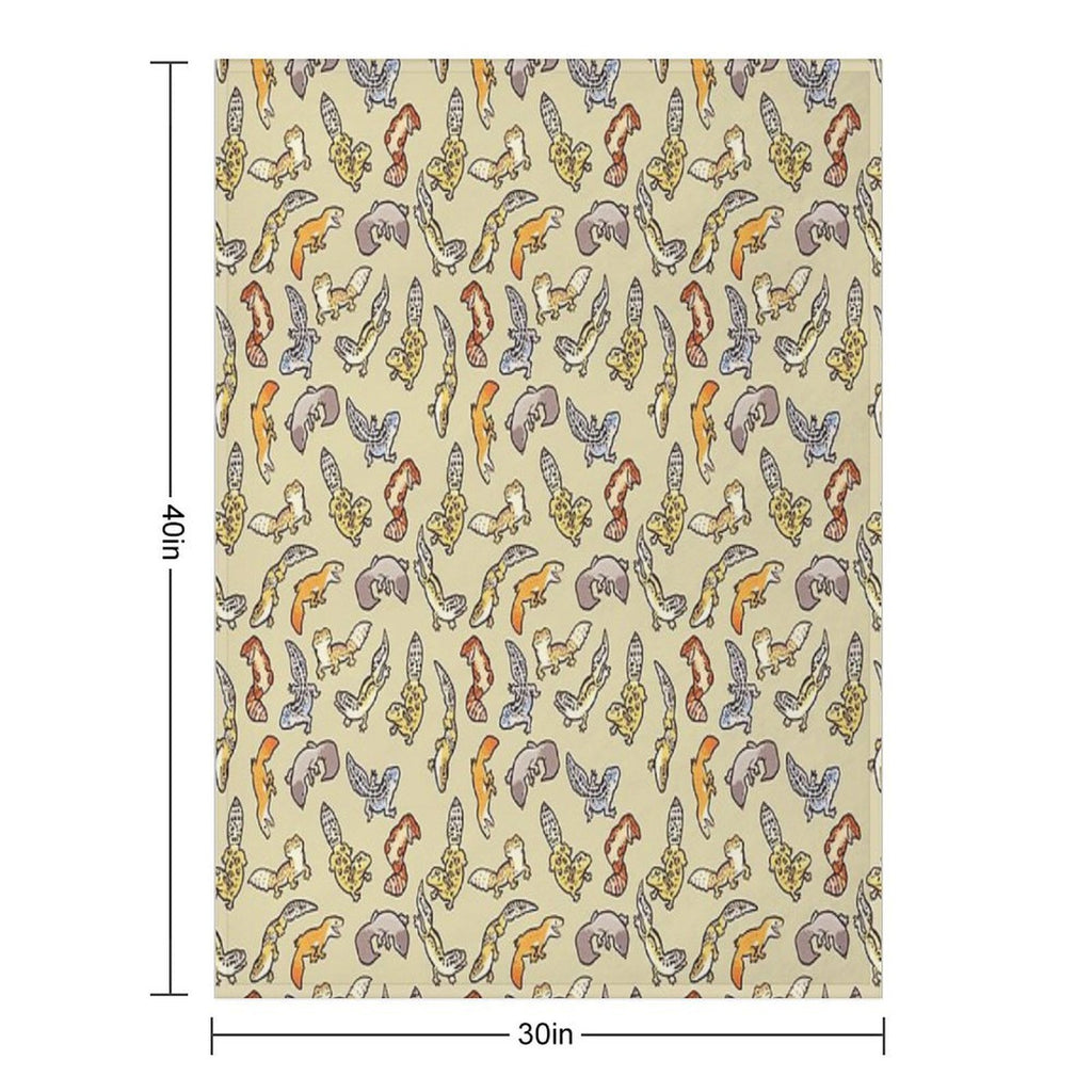 Chub Gecko Babies Compact Throw Blanket