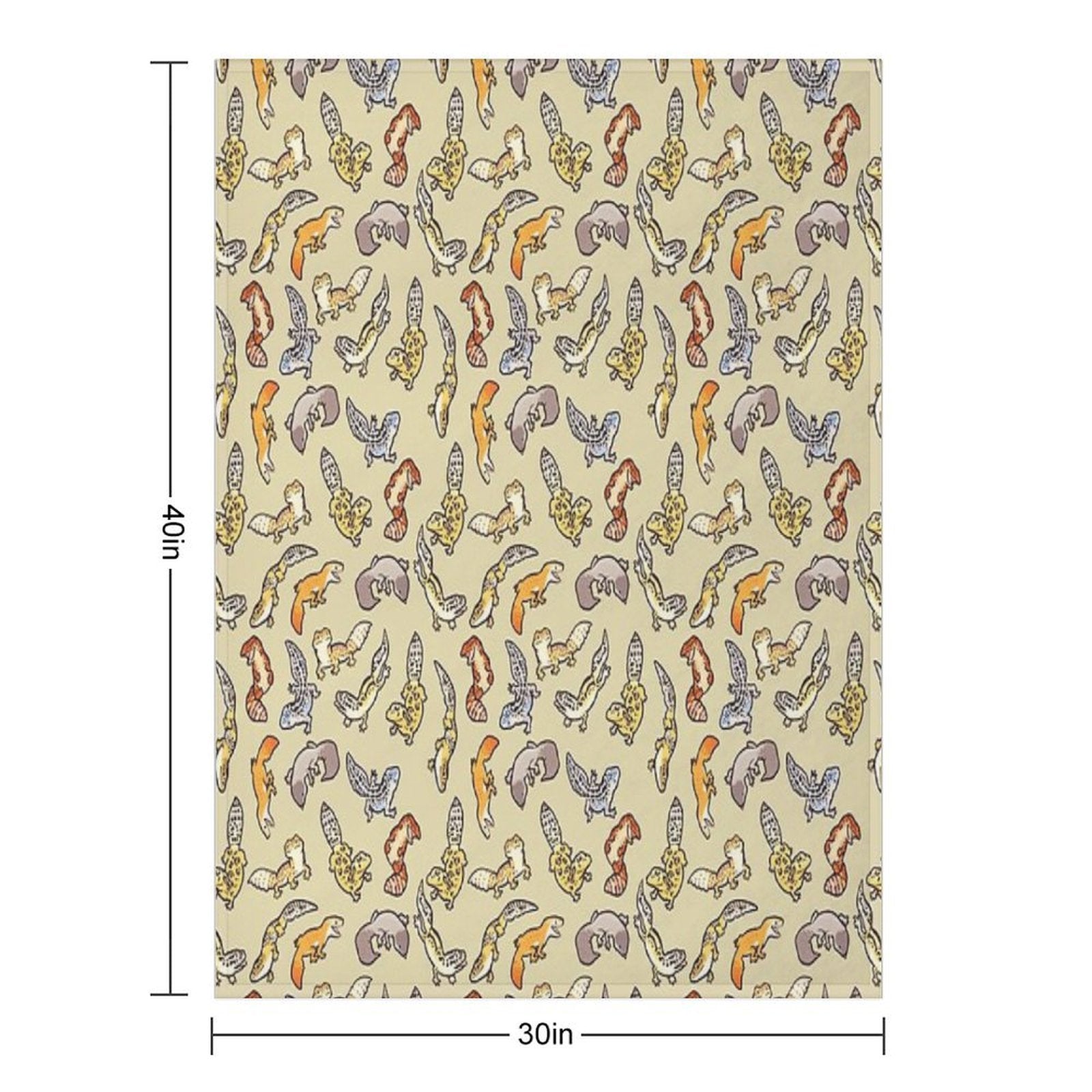 Chub Gecko Babies Compact Throw Blanket