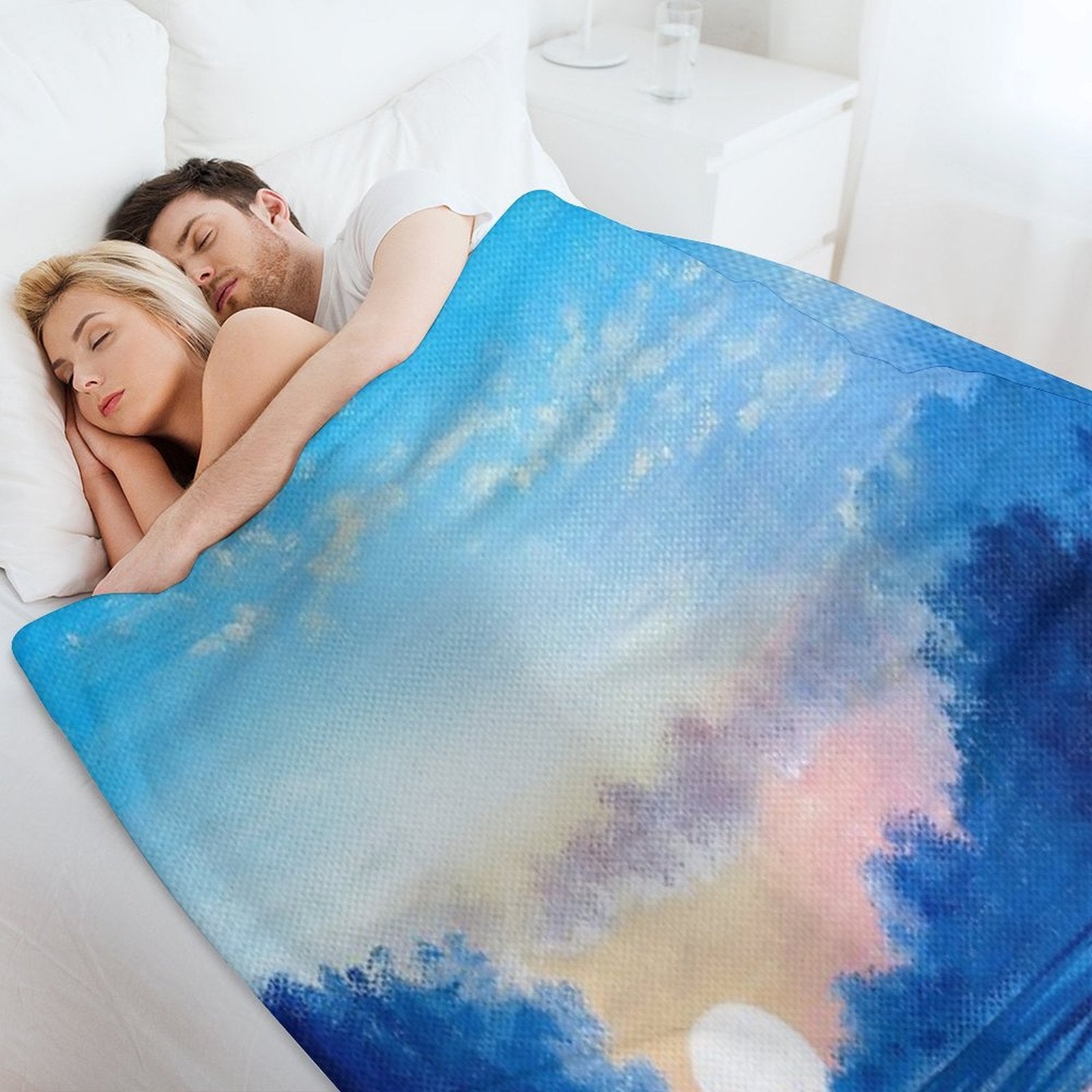 Blue Daybreak Durable Throw Blanket