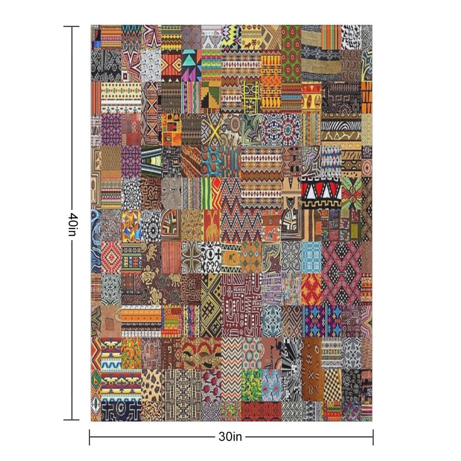 Ethnic Patterns Lightweight Throw Blanket