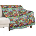 The ORIGINAL Enchanted Tiki Room Collage Gift-ready Throw Blanket