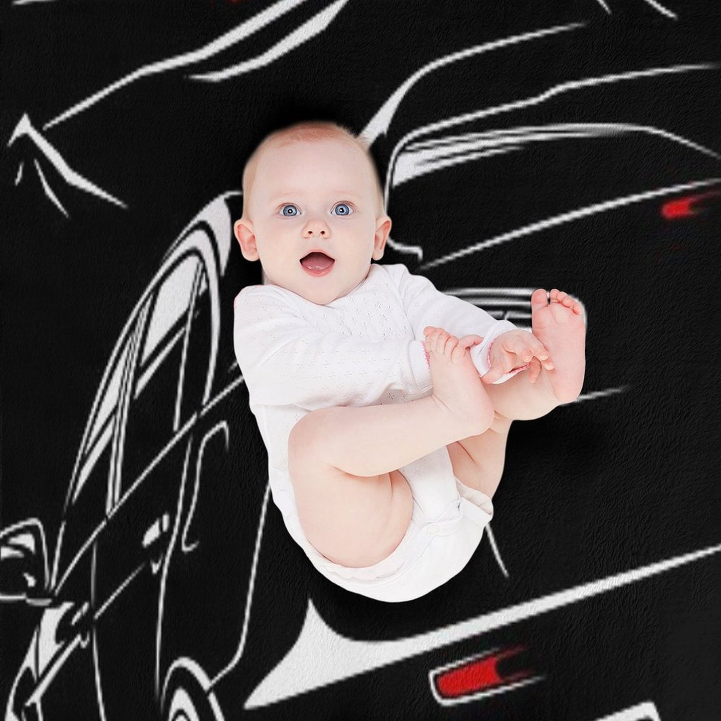 Mitsubishi Lancer Evo X Anti-pilling Throw Blanket